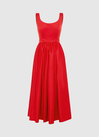 Colleen Midi Dress - Scarlet