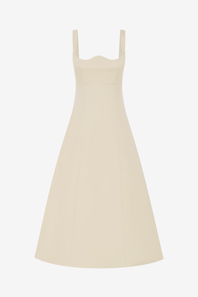 Exclusive LEO LIN Odette Midi Dress - Champagne
