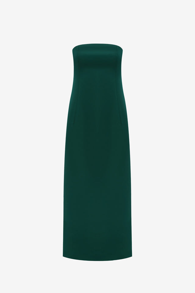 Exclusive LEO LIN Rayna Bustier Maxi Dress - Emerald