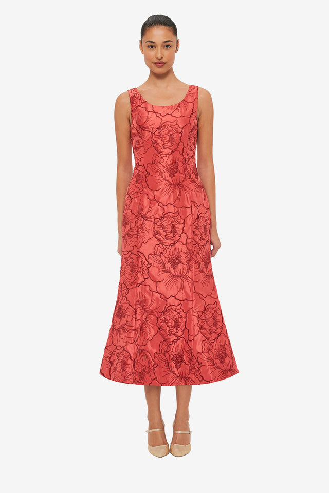 Daphne Midi Dress - Mulberry