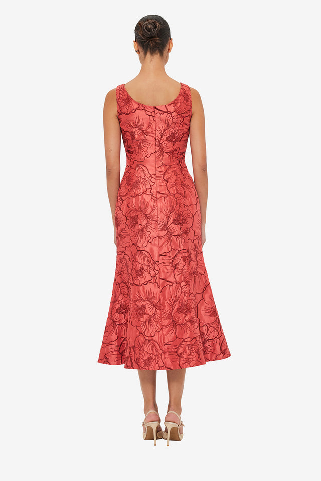 Daphne Midi Dress - Mulberry