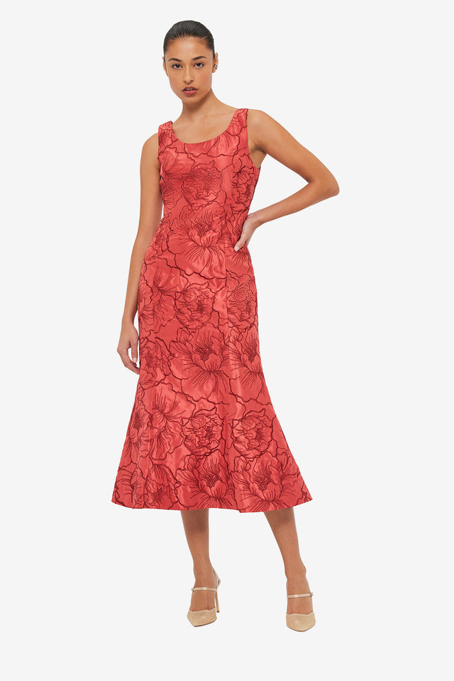 Daphne Midi Dress - Mulberry