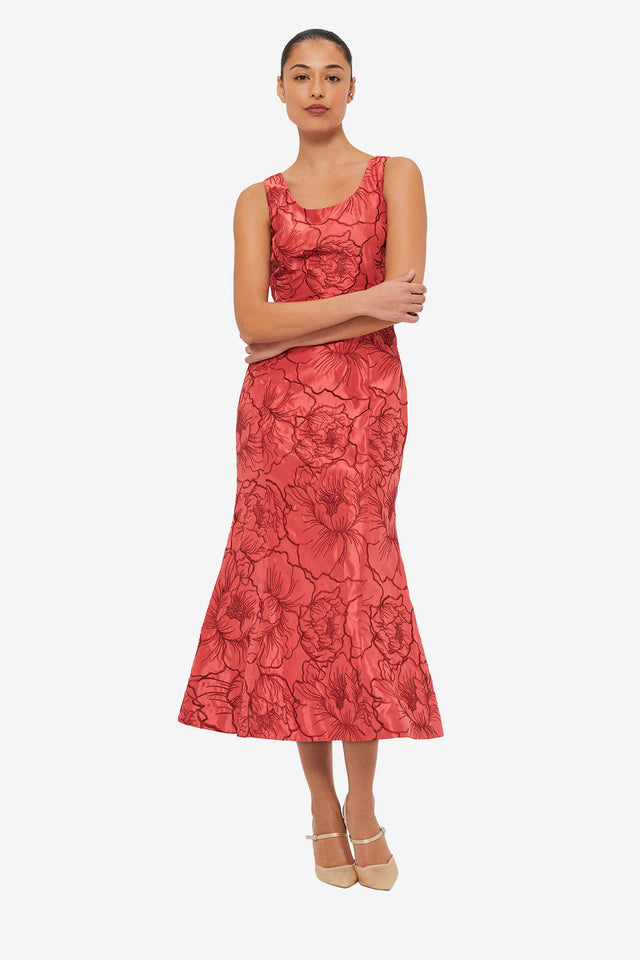 Daphne Midi Dress - Mulberry