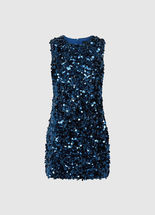 Exclusive Leo Lin Talia Sequin Mini dress - Midnight Blue
