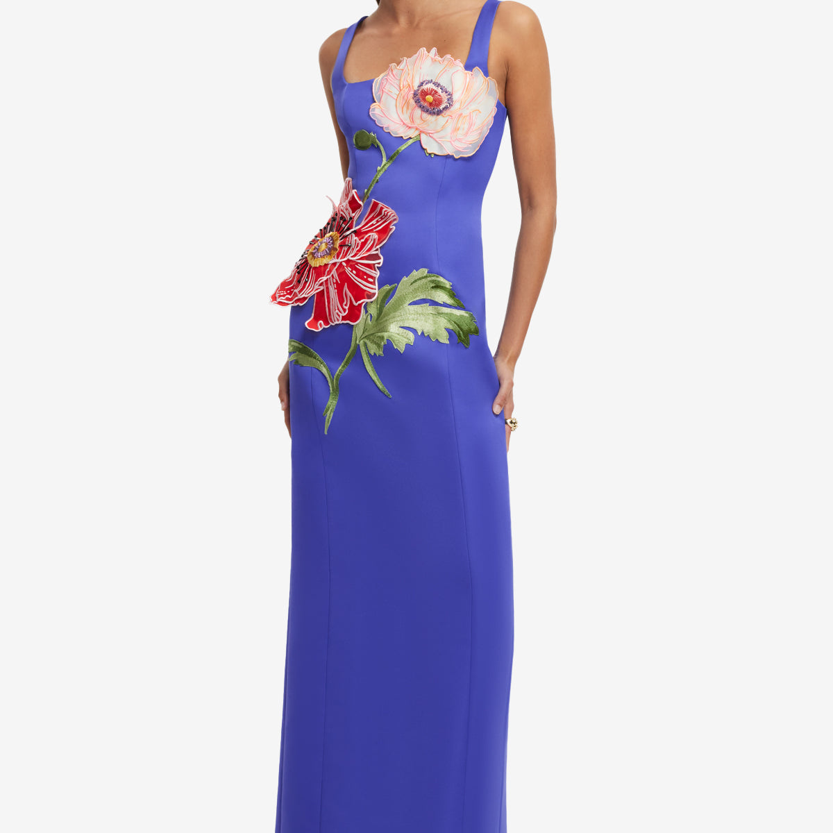 Adilina Plain L S Maxi Dress Sparkling Grape