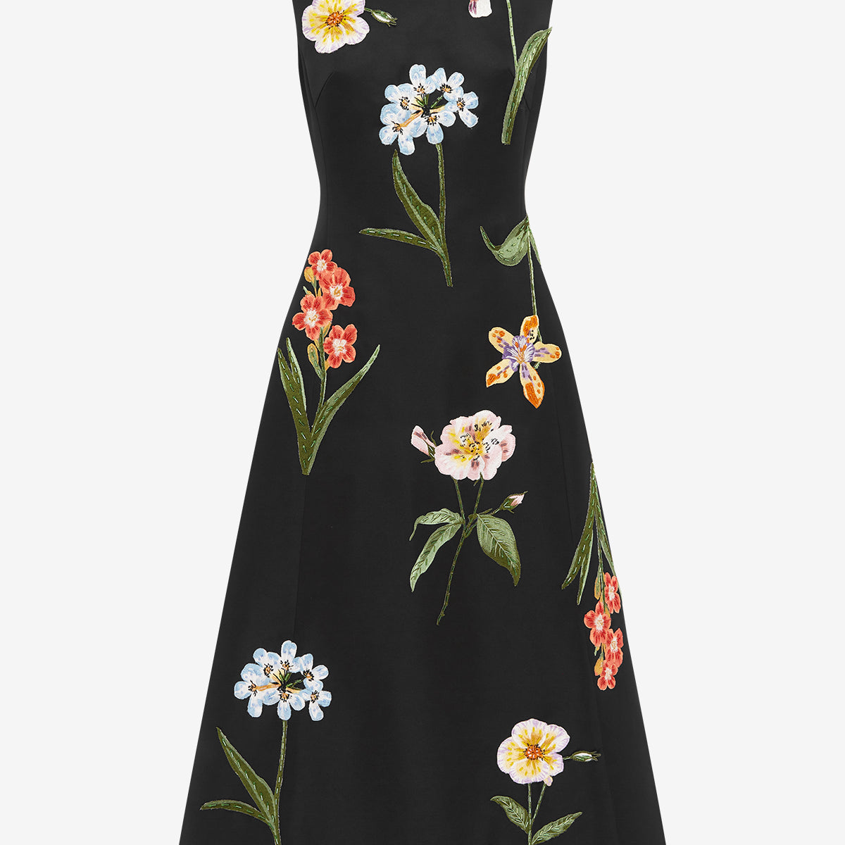 leo lin cleo sleeveless midi dress Cleo Embroidered Sleeveless Midi Dress