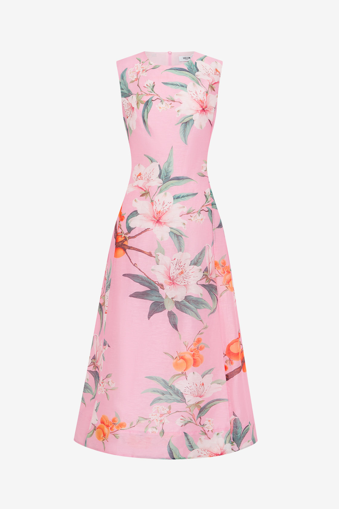 Exclusive LEO LIN Cleo Printed Sleeveless Midi Dress - Lavish Print in Pink