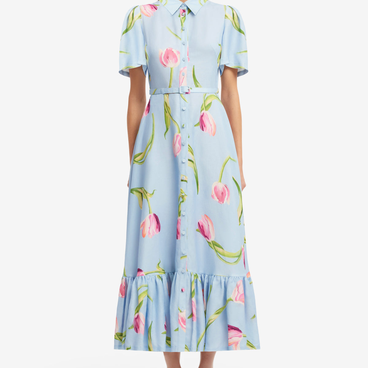 ghost solene dress blue Becca Short Sleeve Midi fabric-class:Solids Windsor Velvet Romance Sleeveless Size:IT 60R