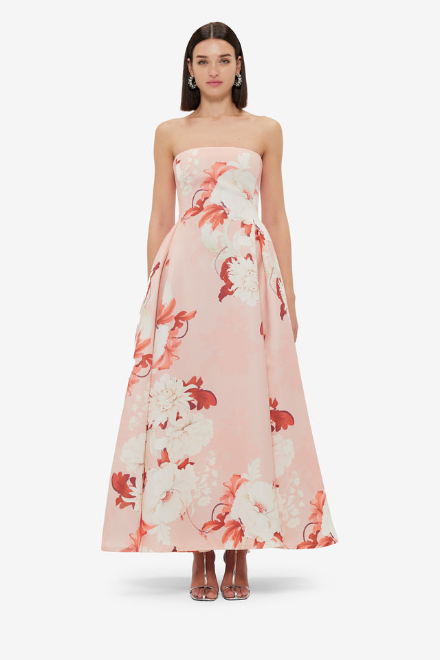 Exclusive LEO LIN Nora Bustier Maxi Dress
