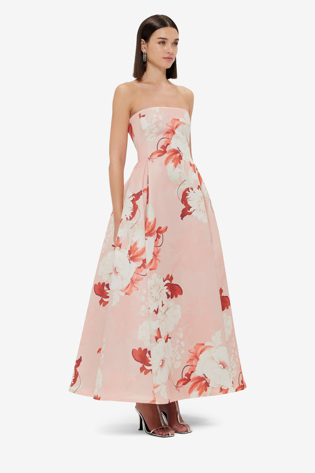 Exclusive LEO LIN Nora Bustier Maxi Dress