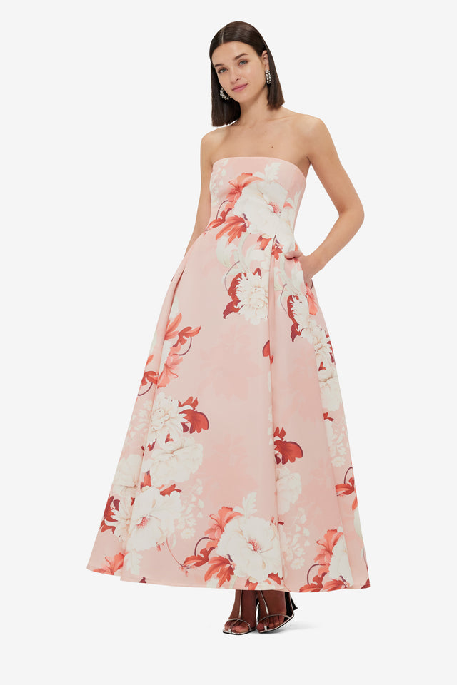 Exclusive LEO LIN Nora Bustier Maxi Dress