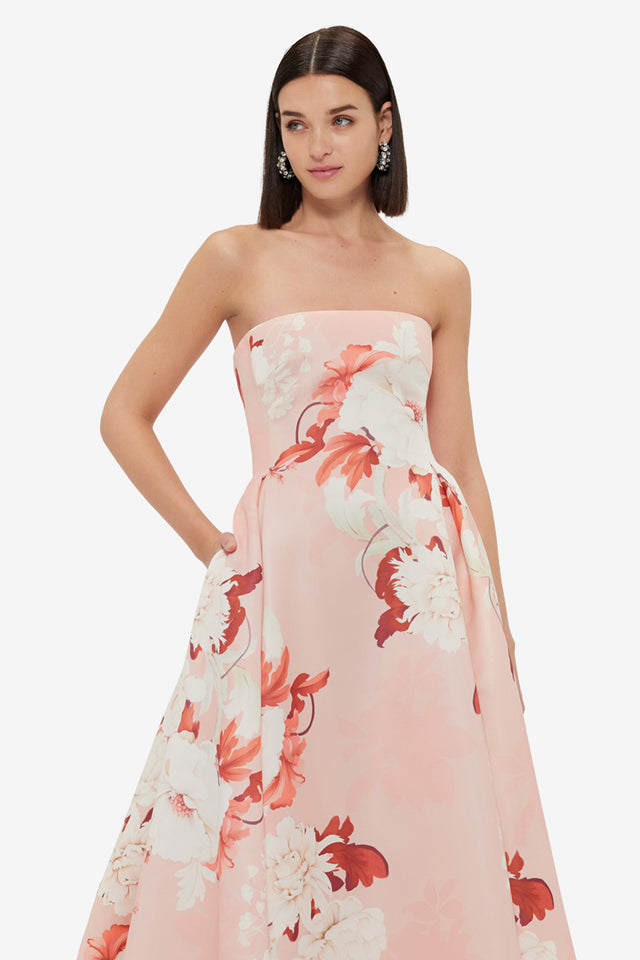 Exclusive LEO LIN Nora Bustier Maxi Dress