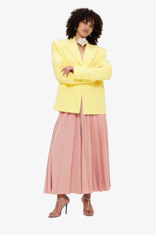 Exclusive Leo Lin Jovanna Blazer - Sorbet Yellow