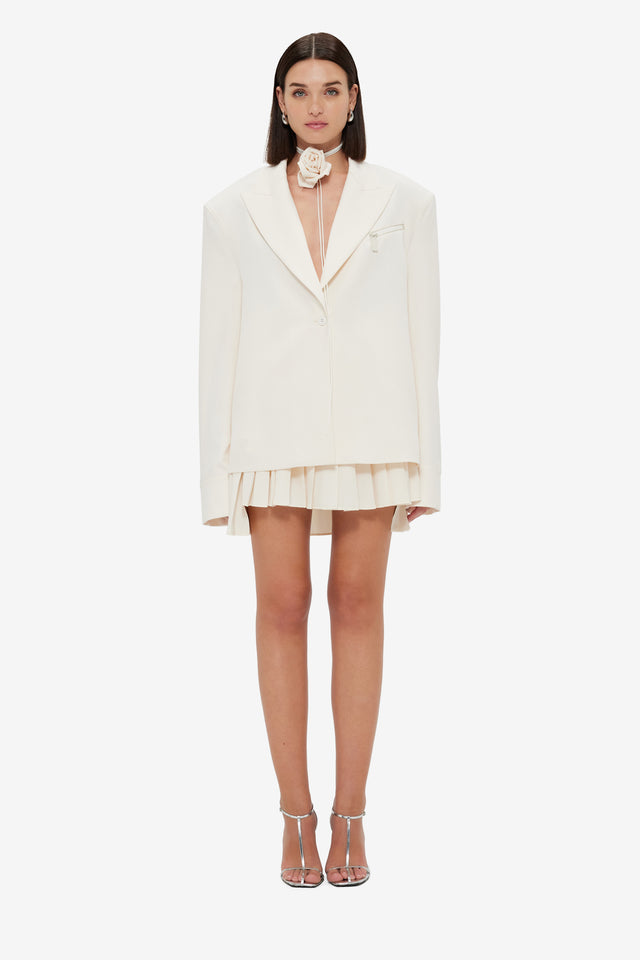 Exclusive Leo Lin Jovanna Blazer - Vanilla