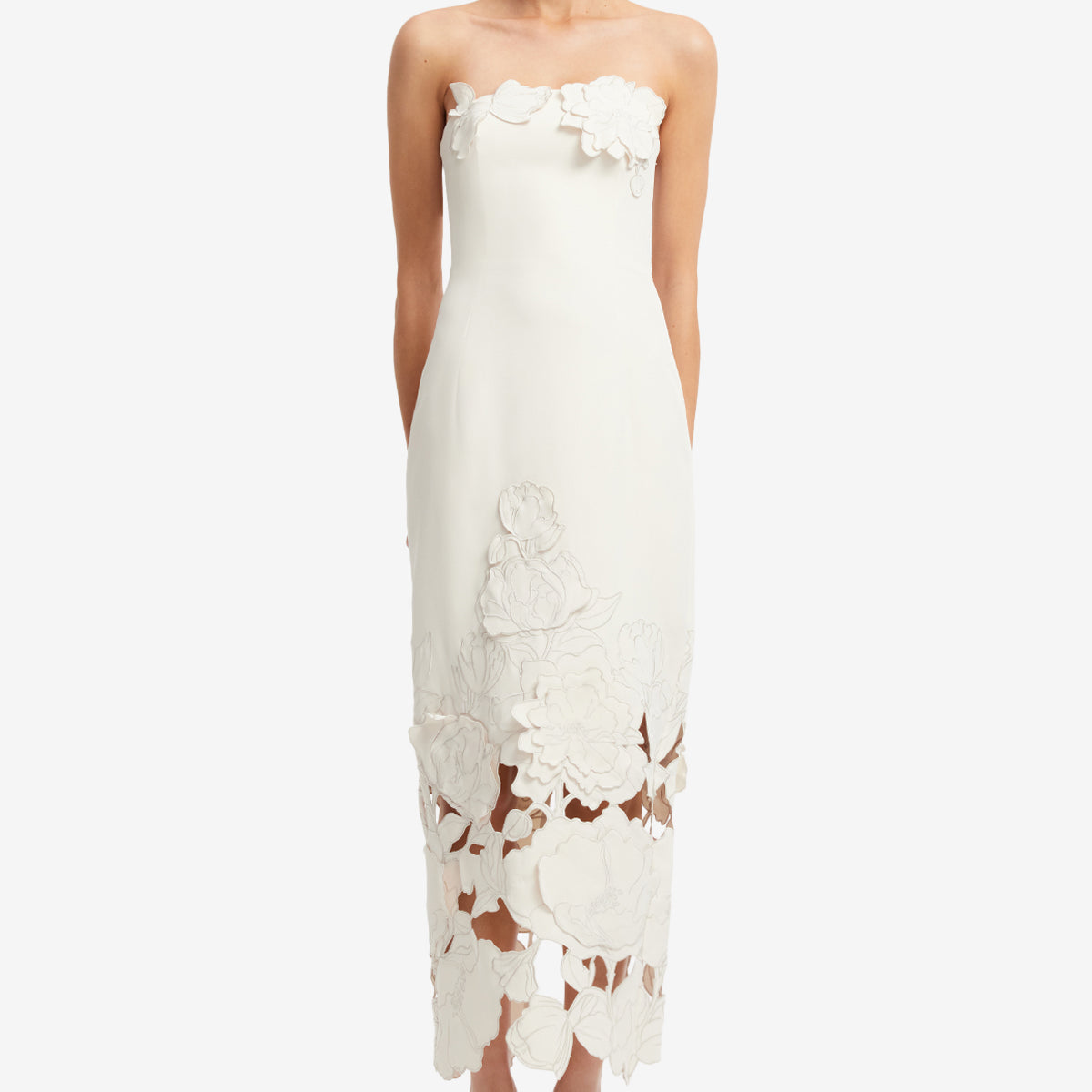 Rayna Appliqué Bustier Maxi Dress