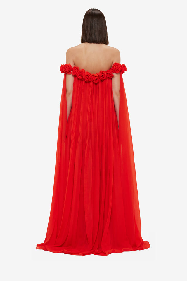 Exclusive LEO LIN Camilla Draped Floor Length