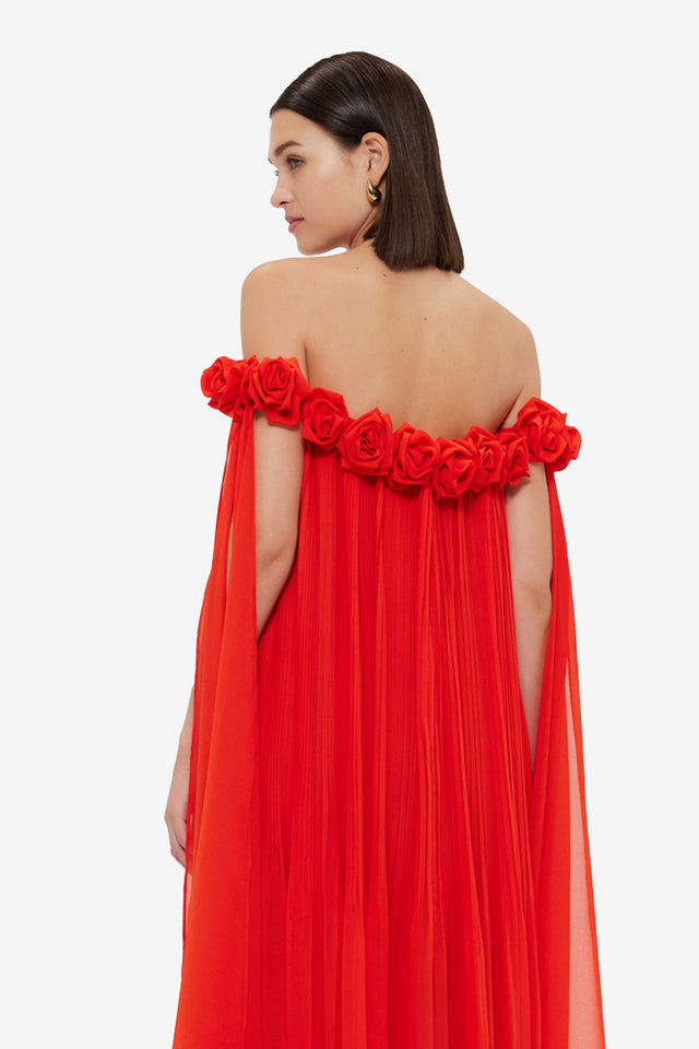 Exclusive LEO LIN Camilla Draped Floor Length