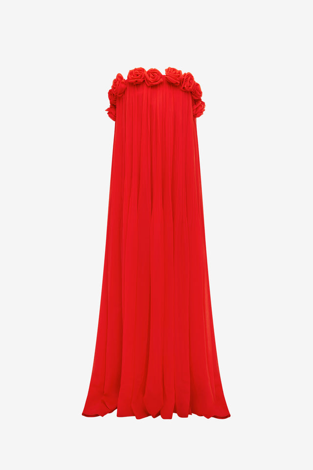 Exclusive LEO LIN Camilla Draped Floor Length