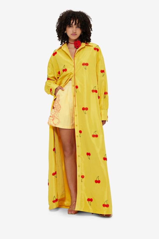 Exclusive LEO LIN Madeline Embellished Coat Dress