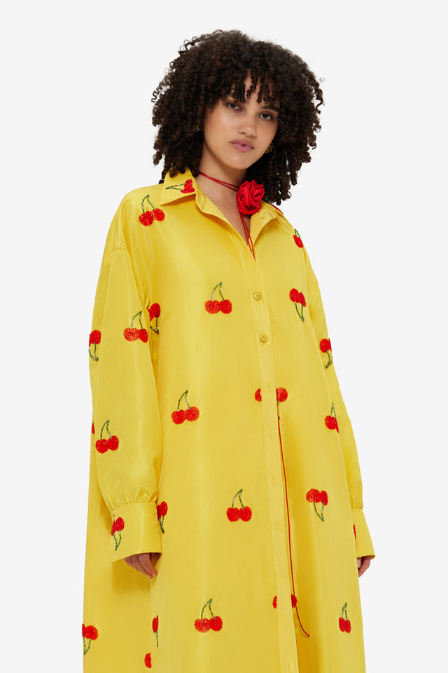 Exclusive LEO LIN Madeline Embellished Coat Dress