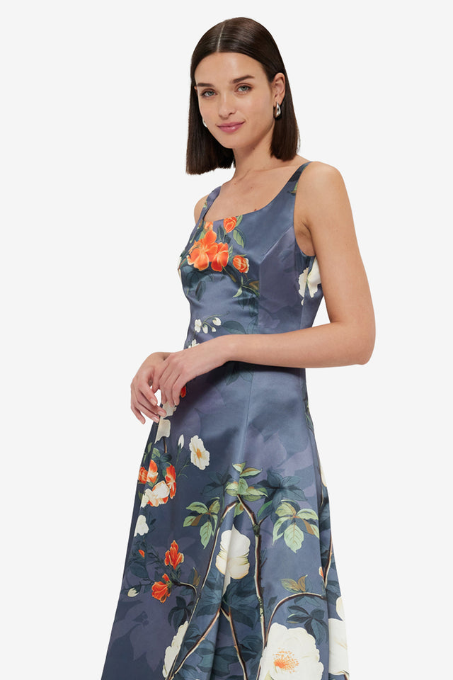 Exclusive LEO LIN Charlotte Maxi Dress - Pear Blossom Print