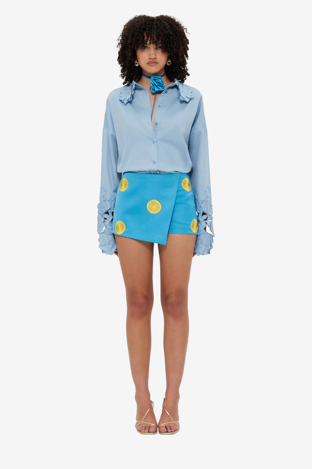 Exclusive LEO LIN Aria Embroidered Skort