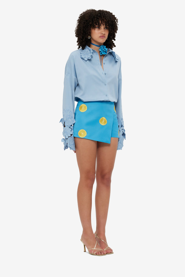 Exclusive LEO LIN Aria Embroidered Skort