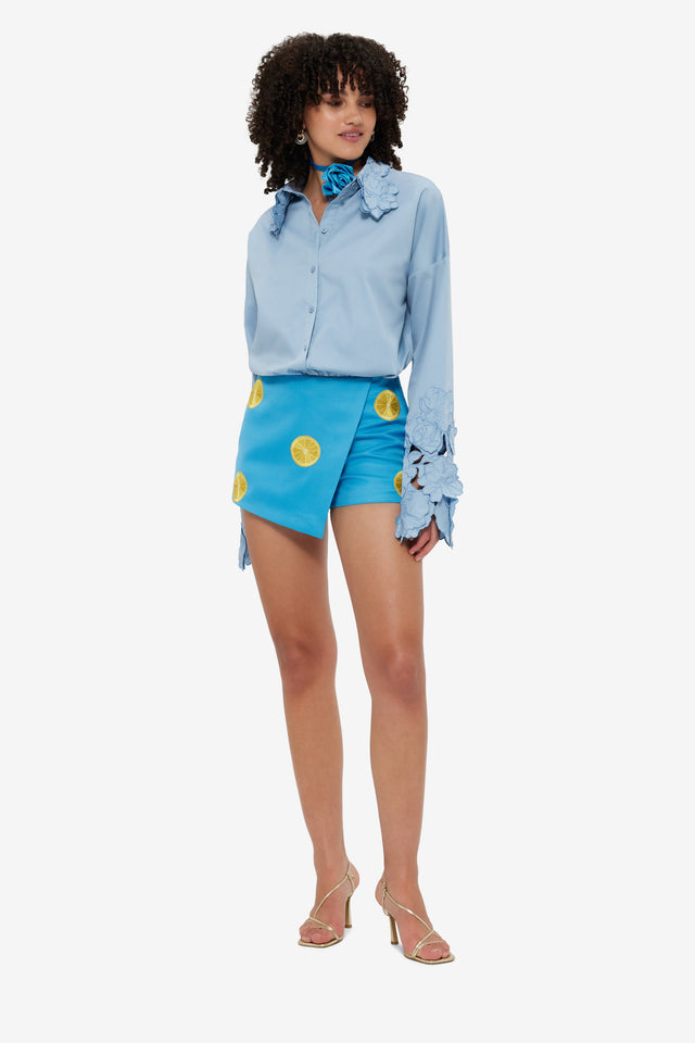 Exclusive LEO LIN Daniella Embroidered Blouse