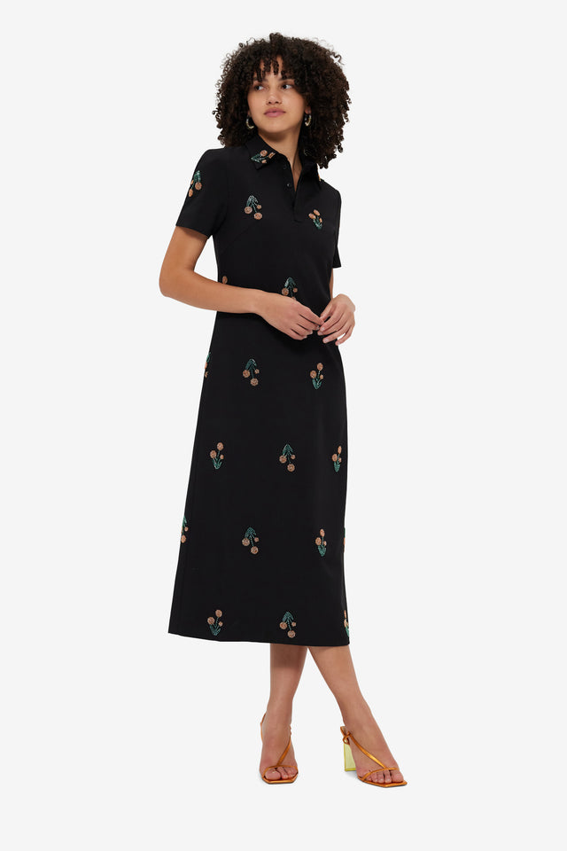 Exclusive Nadene Embellished Shirt Midi Dress