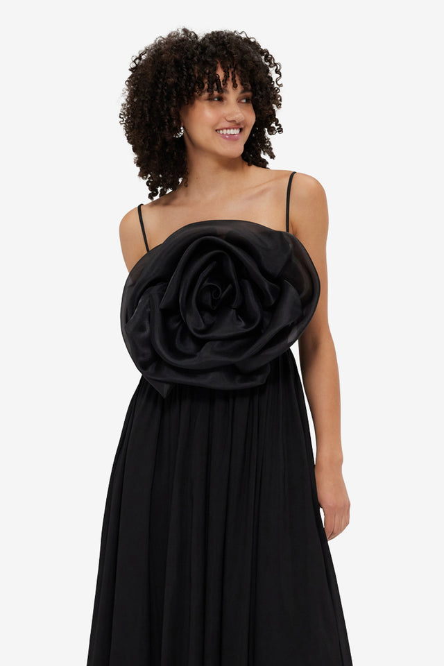 Exclusive LEO LIN Bloom Rose Maxi Dress