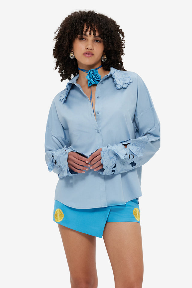 Exclusive LEO LIN Daniella Embroidered Blouse