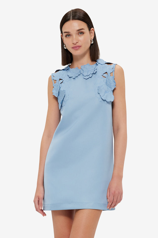 Exclusive LEO LIN Blair Embroidered Mini Dress