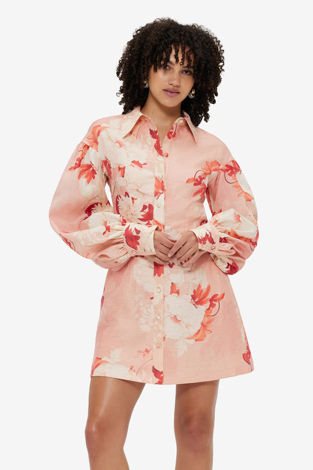 Exclusive LEO LIN Juliana Shirt Mini Dress