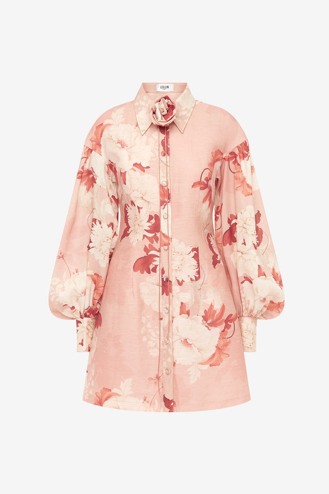 Exclusive LEO LIN Juliana Shirt Mini Dress