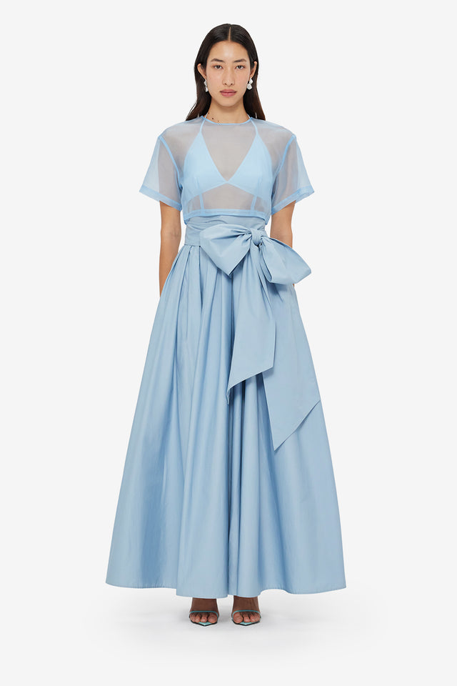 Exclusive Leo Lin Valerie Maxi Skirt - Powder Blue