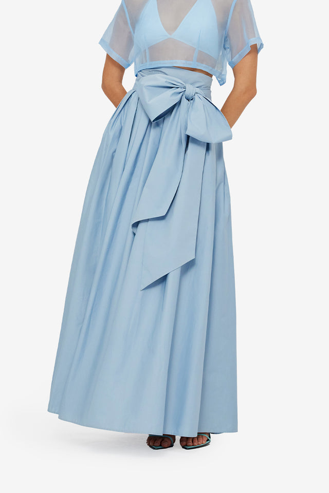 Exclusive Leo Lin Valerie Maxi Skirt - Powder Blue