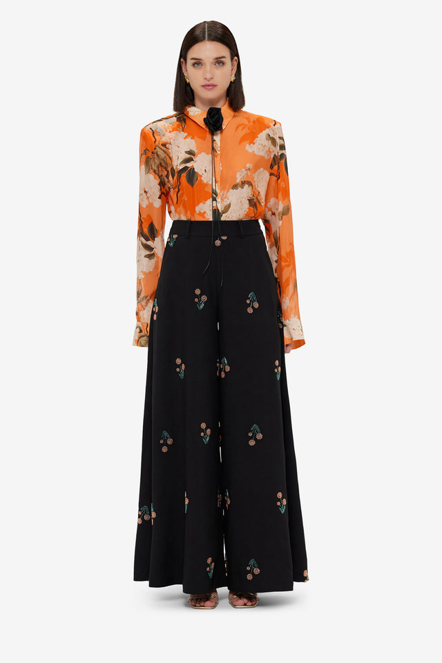 Exclusive LEO LIN Candied Embroidered Pants