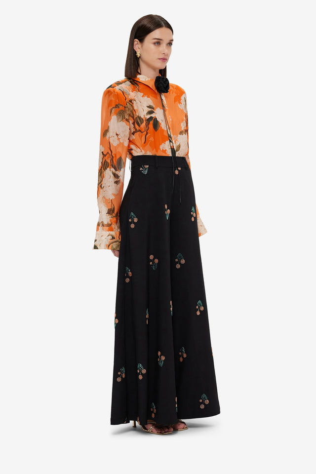 Exclusive LEO LIN Candied Embroidered Pants