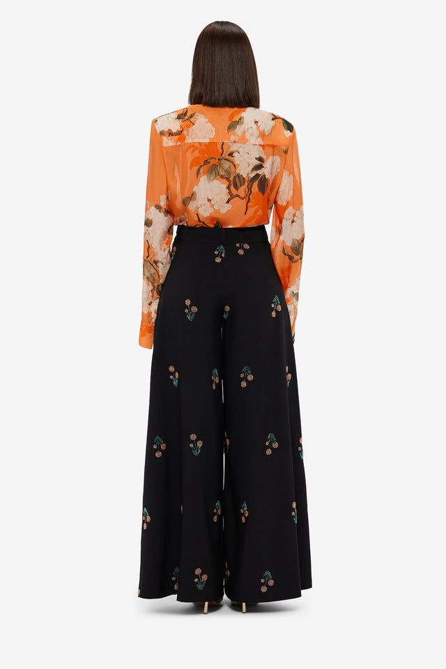 Exclusive LEO LIN Candied Embroidered Pants