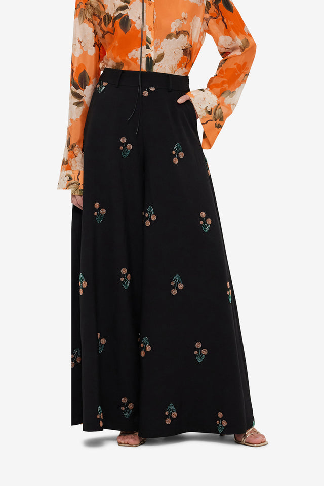 Exclusive LEO LIN Candied Embroidered Pants