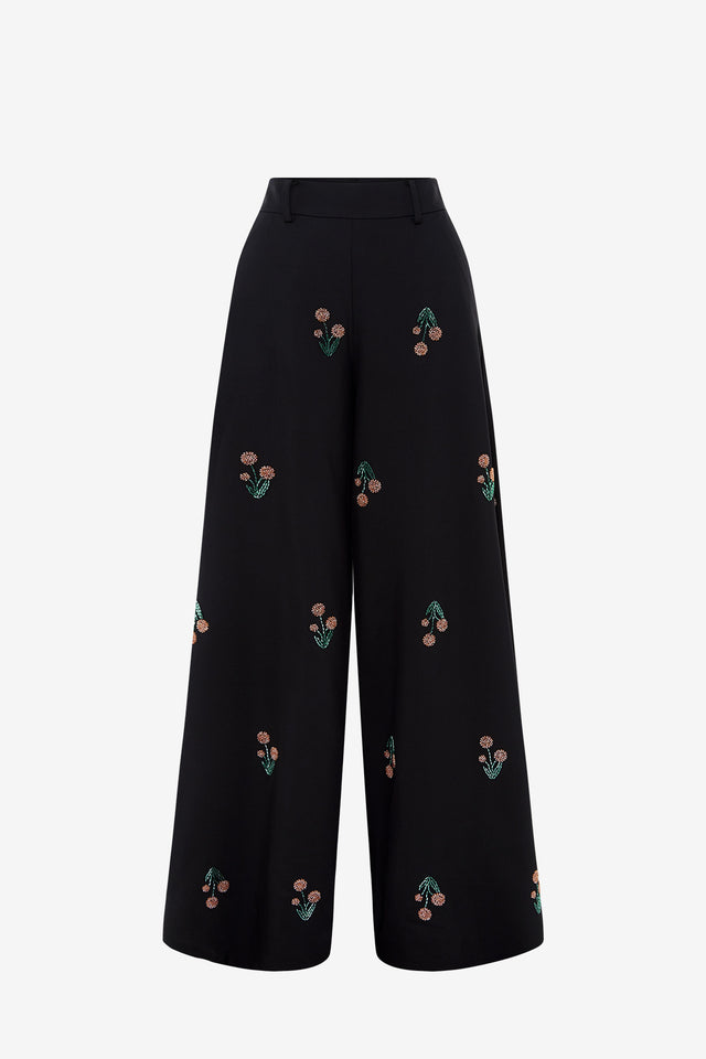 Exclusive LEO LIN Candied Embroidered Pants