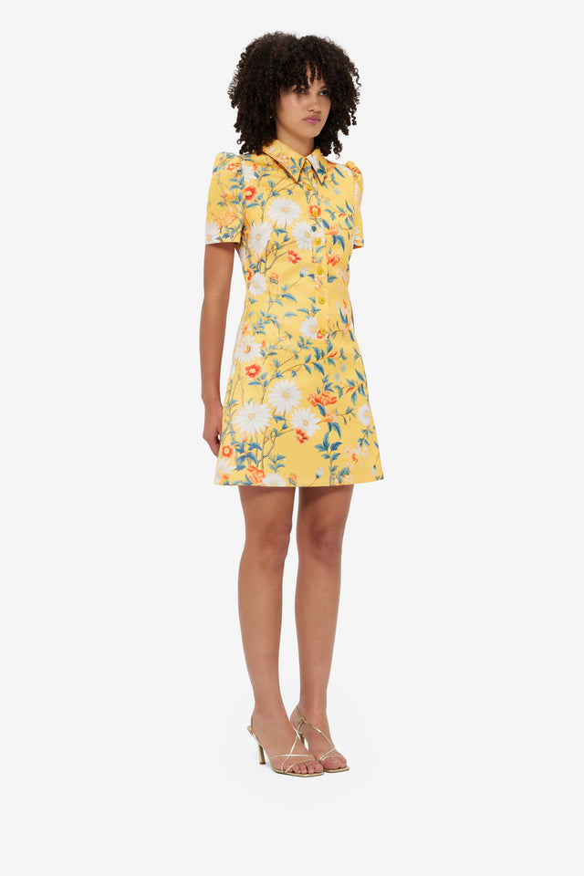 Exclusive Leo Lin Brooke Mini Dress - Daisy Print