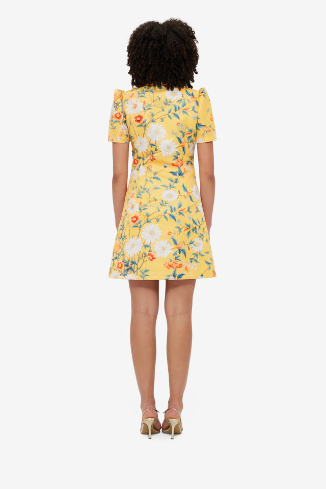 Exclusive Leo Lin Brooke Mini Dress - Daisy Print
