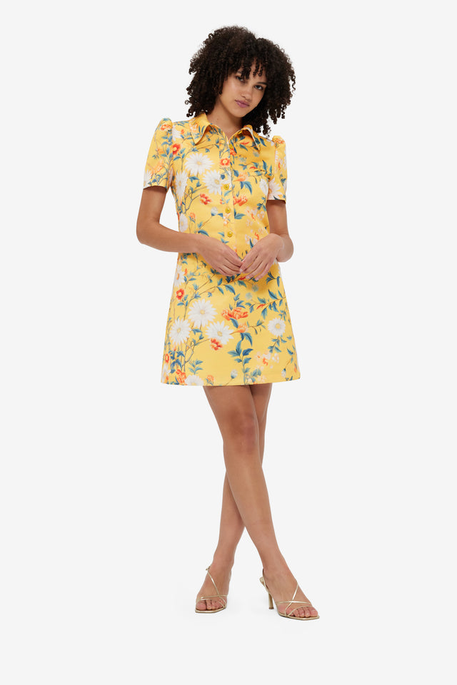 Exclusive Leo Lin Brooke Mini Dress - Daisy Print