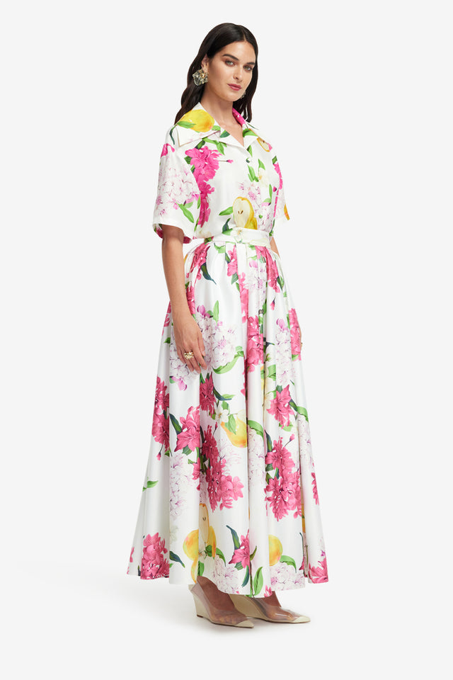 Exclusive LEO LIN Reinette Skirt - Floral Pear Print