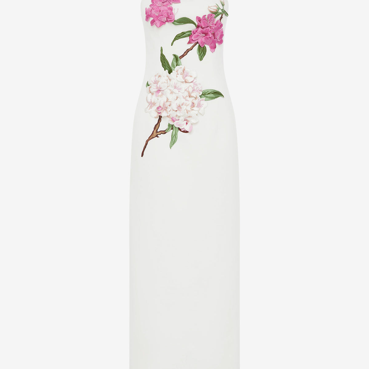 rayna floral appliquéd crepe maxi dress Rayna Appliqué Floral Maxi Dress
