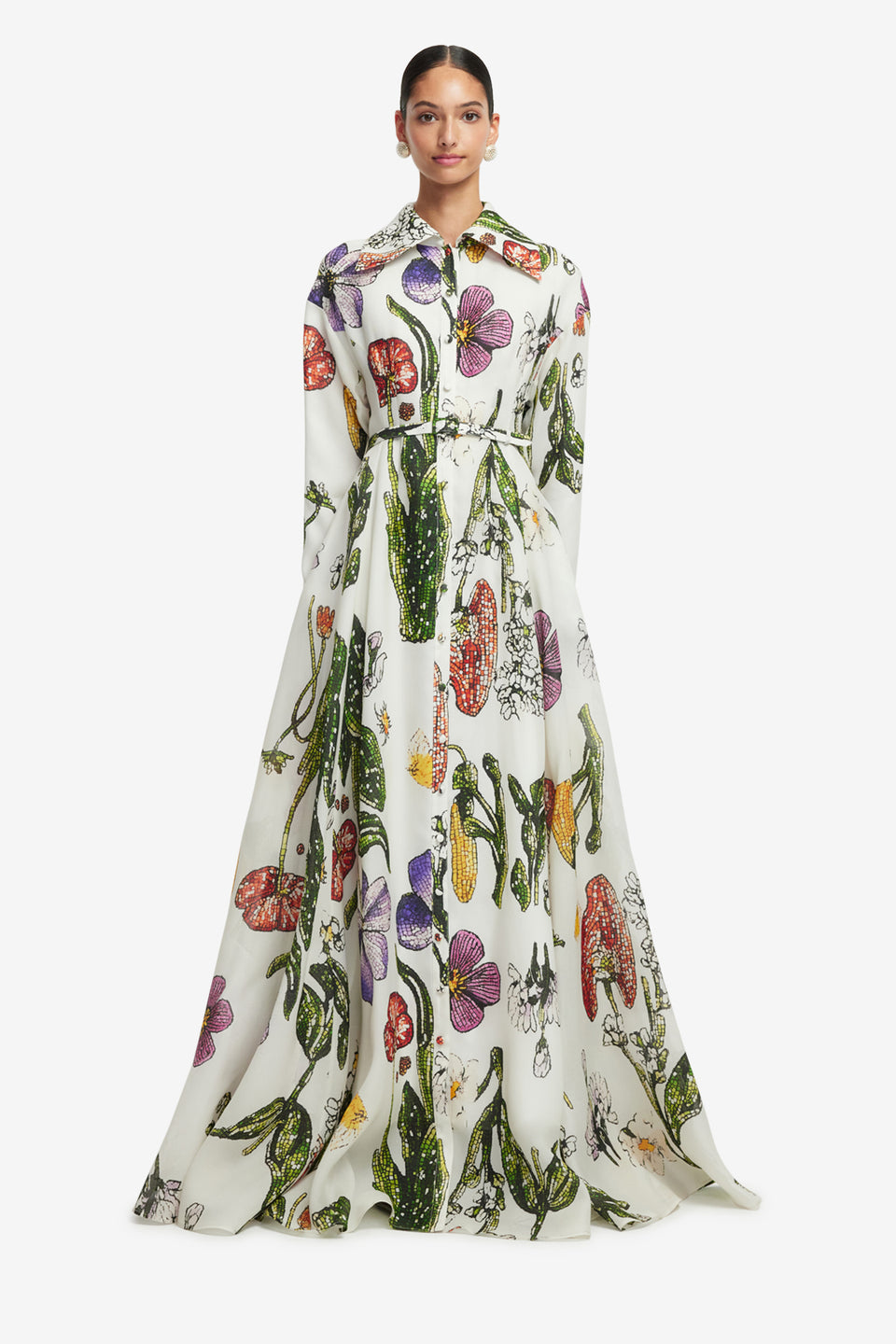 Exclusive LEO LIN Josephine Silk Gown - Wildflowers