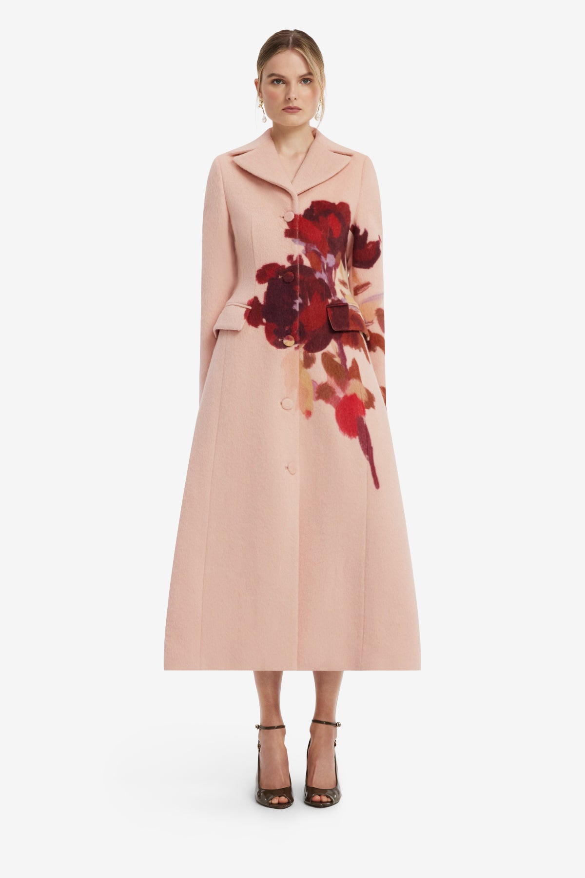 ★LEONARD★2025／美品★花柄薄手コート★３★ Elara Wool Coat - Reverie Print in Nectar – LEO LIN