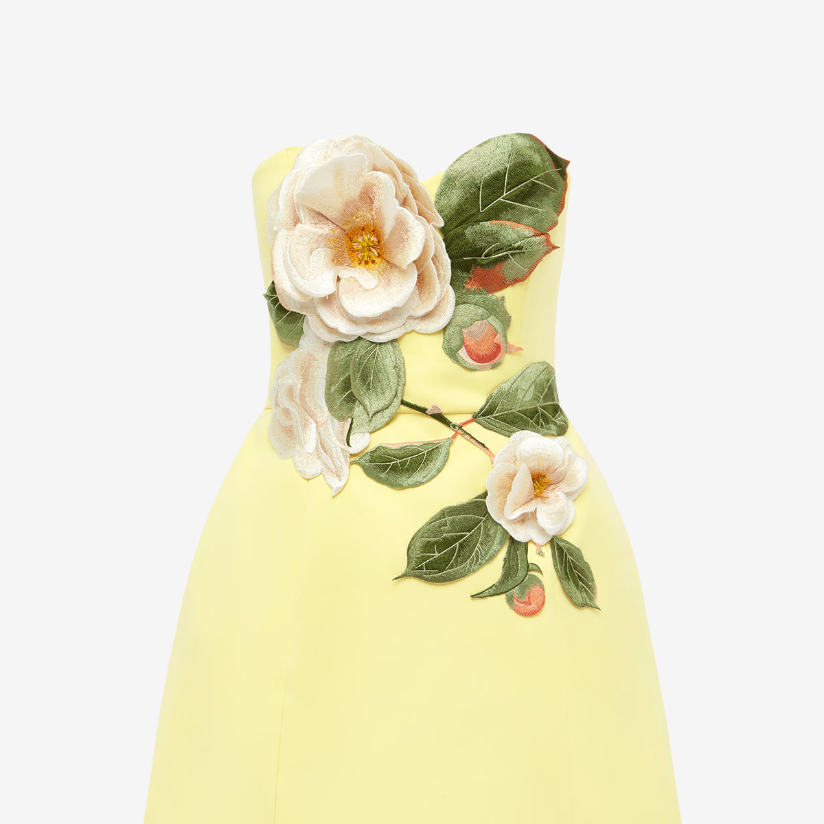 Leo Lin Aurelie Appliqu Short Sleeve Mini Dress Rosario Appliqu Floral  Bustier Mini Dress