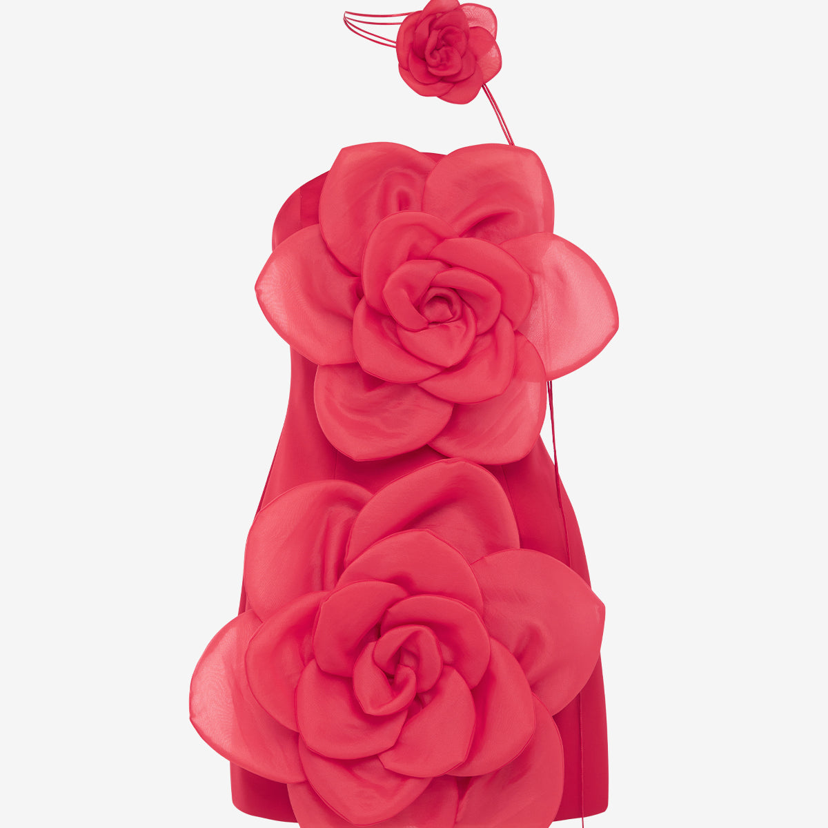 Floret Mini Dress - Scarlet LEO LIN Floret Mini Dress - Scarlet LEO LIN